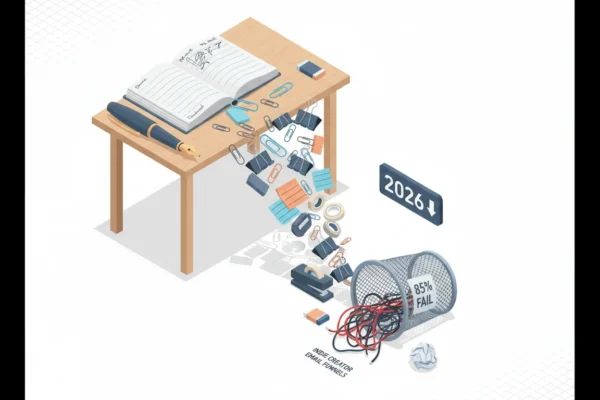 Indie Creator Email Funnels: 85% Fail in 2026