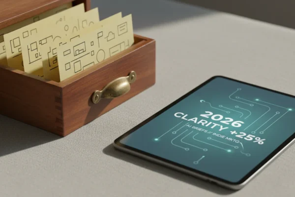 Indie Marketing: AI Briefs Boost 2026 Clarity 25%
