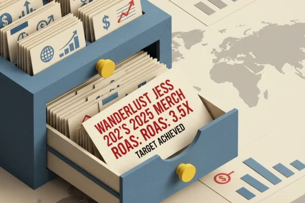 Wanderlust Jess’s 2025 Merch ROAS: 3.5x