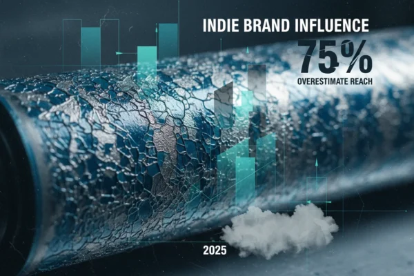 Indie Brand Influence: 75% Overestimate Reach in 2025